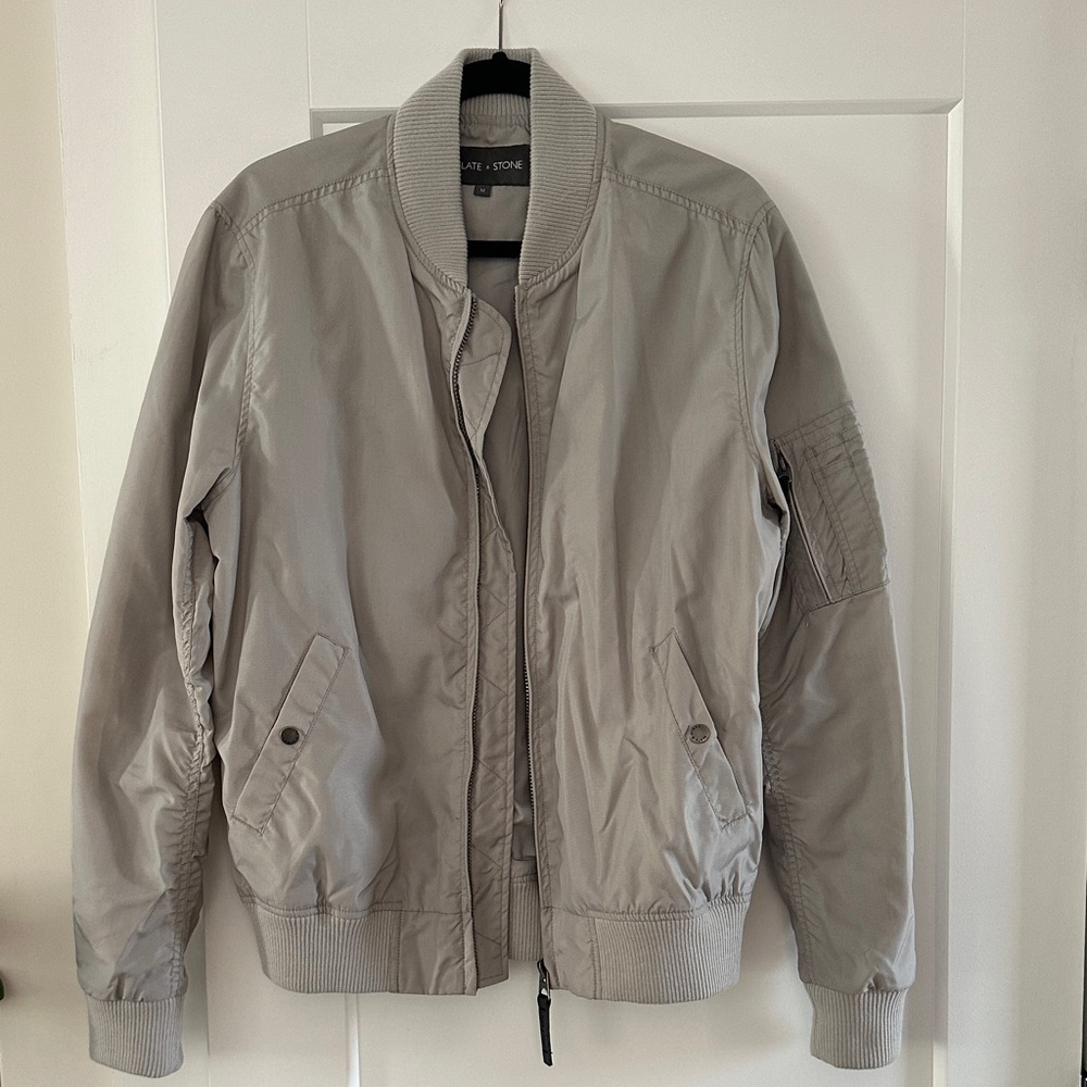Slate & Stone Men's Gray Bomber Jacket